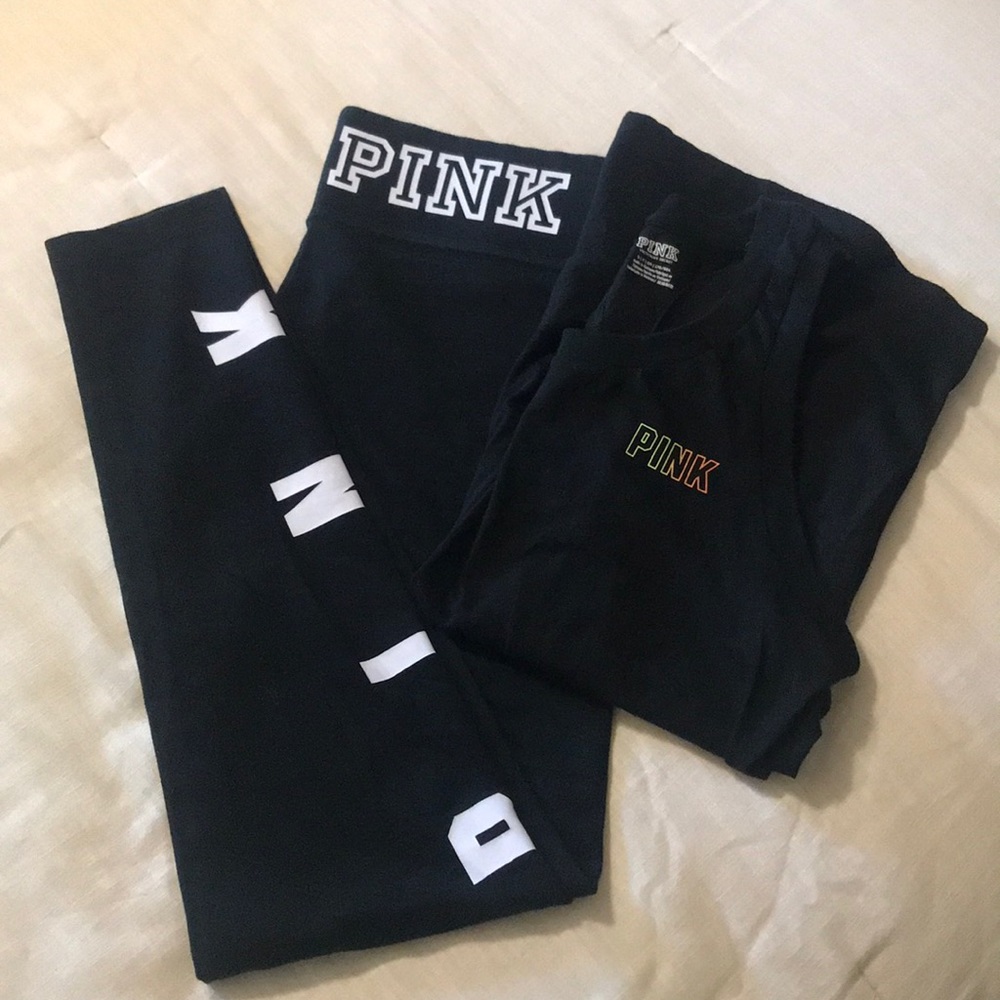 Victoria’s Secret PINK yoga pants and tank